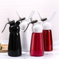 thumbnail image 3 of Bewildely Dispensador de crema batida de aluminio de 250ml, batidor de crema de cocina, herramientas de postre con boquillas cuentagotas Herramientas y accesorios para hornear blanco Bewildely HA008727-01, 3 of 6
