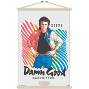 Netflix Stranger Things: Season 2 - Babysitter Wall Poster with Wooden Magnetic Frame, 22.375" x 34"