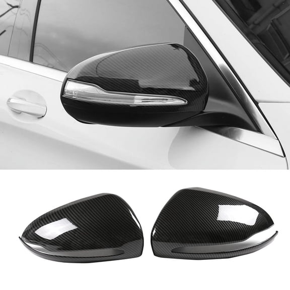 for Mercedes B C E S GLB GLC Class W205 W213 W253 Carbon Fiber ABS Side Rear View Mirror Cover Trim