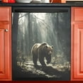 thumbnail image 5 of Ryvnso A Big Bear in Forest Dishwasher Magnetic Refrigerator Magnet Cover Kitchen Home Decorative 23"x26", 5 of 6