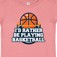 thumbnail image 4 of Inktastic I'd Rather Be Playing Basketball Boys or Girls Baby T-Shirt, 4 of 5