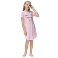 thumbnail image 6 of WIBACKER 5-14Years Girl's Comfy Modal Tencel Nightgowns Eyelash Pattern Pajamas Kids Nightdress, 6 of 7