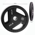thumbnail image 4 of Par Discos Olímpicos Atom Uretano 45 lb (20 kg) negro, 4 of 7