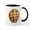 White/Black Inside, variant on CafePress - Chocolate Chip Cookie Mugs - 11 oz Ceramic Mug - Novelty Coffee Tea Cup