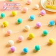 thumbnail image 3 of RUseeN 3pcs Pastel Pom Pom Garland Easter Decorations Spring Home Decor Indoor Living Room Wall Classroom Xmas Tree, Cute Hanging Rainbow Colorful Felt Ball Garland Wedding Birthday Party Supplies, 3 of 7