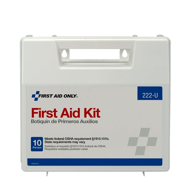 First Aid Only Kit 10 Person Waterproof Case, 222U ONE KIT Walmart
