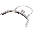 thumbnail image 4 of AMONIDA Purse Clasp Frame, Semicircle Coin Bag Handle Lock Purse Handle For Coin Bag Making For Purse For Handbag, 4 of 8