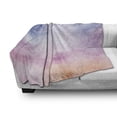 thumbnail image 3 of Navy and Blush Soft Flannel Fleece Throw Blanket, Abstract Watercolors Fantasy Soft Nebula Universe Inspired, Cozy Plush for Indoor and Outdoor Use, 60" x 80", Blue Pink Salmon, by Ambesonne, 3 of 6