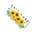 thumbnail image 1 of Billuyoard Calcomanías autoadhesivas extraíbles de flores de arte de autoensamblaje de puerta de personalidad pegatinas de pared de cocina Decoración del hogar tipo3/30x60cm, 1 of 6