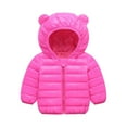 thumbnail image 2 of SDJMa Toddler Baby Kids Girls Soft Sweater Coat Winter Thick Warm Button Hooded Windproof Coat Boy Black Trench Coat, 2 of 9