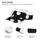 thumbnail image 3 of Balery Black and White Polka Dot Gorra deportiva con visera ajustable para mujer y hombre (talla única), 3 of 7