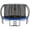 Gray, variant on Funseek Trampoline with Basket and Basketball, Light Strip, Large Size and Load-Bearing Capacity, 14FT, Gray