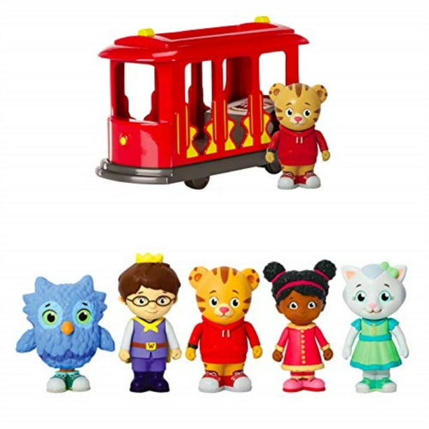 daniel tiger trolley and figures set