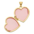 thumbnail image 4 of FB Jewels 14K Yellow Gold 18mm Polished Heart-Shaped Floral Locket, 4 of 5