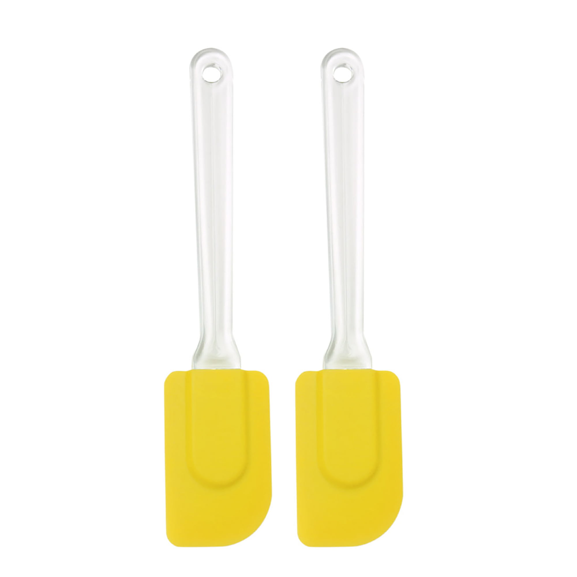 Yellow Set of 8 Silicone Kitchen Utensils Pack Baking Accessories Cream  Spatula Anti-scalding Clip Tools Cutlery Storage Tube