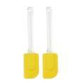 thumbnail image 7 of 2pcs Kitchen Utensils Flexible Silicone Spatula Heat Resistant Rubber Scraper Cooking Baking Yellow, 7 of 7