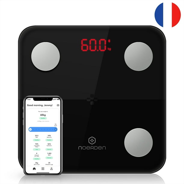 Bascula corporal inteligente Bluetooth con APP NOERDEN Minimi Unisex