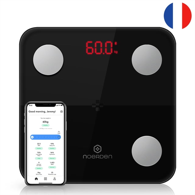 Bascula corporal inteligente Bluetooth con APP NOERDEN Minimi Unisex