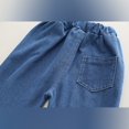 thumbnail image 7 of Toddler Denim Outfit Set Long Sleeve Pullover Top with Half Zip Front and Elastic Waist Pants Casual Style for Kids Boys Girls, 7 of 7