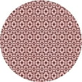 thumbnail image 1 of Ahgly Company Machine Washable Indoor Round Transitional Pink Area Rugs, 3' Round, 1 of 7