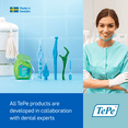 thumbnail image 3 of TePe Interdental Brush Original, Soft Dental Brush for Teeth Cleaning, Pack of 20, 0.8 mm, Large Gaps, Green, Size 5, 3 of 9