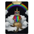 thumbnail image 1 of FMSHPON Unicorn Cat Sunglasses Clipboard Hardboard Wood Nursing Clip Board and Pull for Standard A4 Letter 13x9 inches, 1 of 7