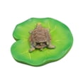 thumbnail image 3 of Escultura Encaramada en Una Hoja de Loto, 9,9 X 3,6 Cm, Estatua de Resina Sintética Multiusos para Jardín Y Rocalla, Ligera., 3 of 9