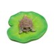 thumbnail image 3 of Escultura de tortuga sobre hoja de loto, 9,9 x 3,6 cm, decoración paisajística multiusos, estatua de resina para acuarios, ligera., 3 of 9
