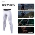 thumbnail image 2 of Pantalones deportivos para hombre - diseño con paneles, tejido transpirable y elástico, ideal para entrenamiento y running, talla M en blanco, 2 of 6