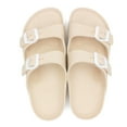 thumbnail image 4 of LAVRA Women Plaform EVA Slides Sandals | Adjustable Double Buckle Flatform Shoes | Rubber Beach Sandals | Casual Footbed waterproof Flat Sandals Women, 4 of 5