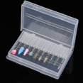 thumbnail image 2 of 10 Pieces Nail Burrs Grinding Tool Cuticle Manicure Set Professional Bit For Nail Burrs, 2 of 5