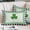 Green Black, variant on St. Patrick's Day Pillow Covers, Linen Long Throw Pillow Case, Green Shamrock Plaid Beige Spring Holiday Pillow Protector Decorative Cushion Cover for Living Room/Bedroom 12" x 20"
