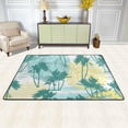 thumbnail image 2 of SKYSONIC 36x24in Abstract Tropical Palms Area Rug, Artistic Fruits Non-Slip Floor Carpet for Indoor Living Dining Room Bedroom, 2 of 7