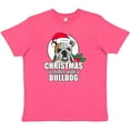 thumbnail image 3 of Inktastic Christmas is better with a Bulldog Youth T-Shirt, 3 of 5