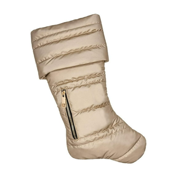 Matte Gold Puffer Christmas Stocking