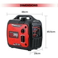 thumbnail image 3 of Maxpeedingrods 2850W Inverter Generator Portable Quiet Lightweight Gasoline Power Equipment for Home Use Outdoor Camping RV, 3 of 10