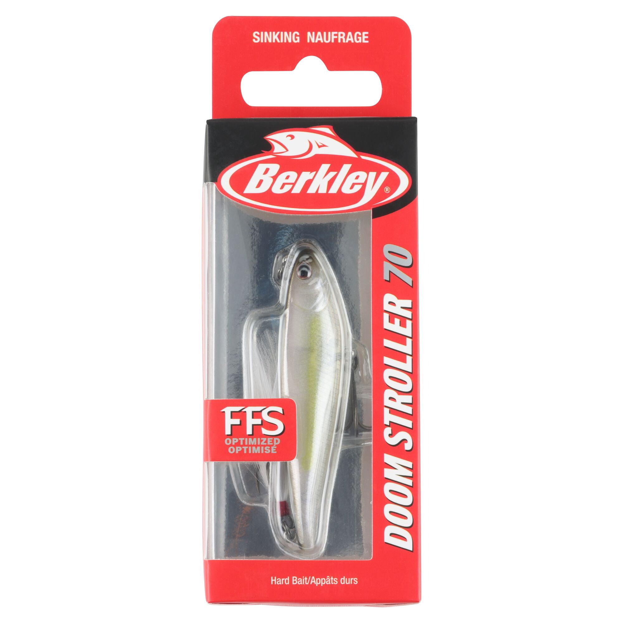 Berkley Doom Stroller Fishing Lure, 2.75 in, Stealth Shad (1-count)