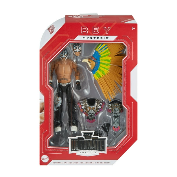 Action Figure WWE Ultimate Edition Rey Mysterio, Mattel HVV70, Articolata 30 Punti, Tecnologia TrueFX, Teste E Mani Intercambiabili - 2