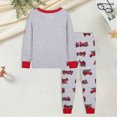 thumbnail image 5 of TOWED22 Toddler Kids Pajamas 2pcs Long Sleeves Pjs Sets Print PJs for Boys Girls Fall Winter Sleepwear 3 6 9 12 18 24 Months 2 3 4 5 6 7 8 9 Years(Grey,5-6 Y), 5 of 5