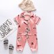 thumbnail image 1 of Pantalones de manga corta para bebés, niños y niñas, pijamas casuales con estampado de conejo, oso y flores, 1 of 1