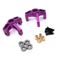 thumbnail image 3 of Front Rear Swing Arms RC Crawler Upgrade Steering Cups Modified Maintenance Part Kit Replacement for WLtoys 144001 144402 144010 Purple, 3 of 8