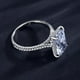 thumbnail image 4 of Anillo de plata esterlina S925 para mujer, anillo de diamantes de imitación de 5 quilates rectangular de lujo, joyería de plata, 4 of 4