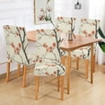 thumbnail image 2 of Yayeee 4 Pack Dining Chair Covers Stretch Parson Chairs Slipcovers Seat Protector, Light Red Flowers, 2 of 6
