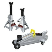 TEQ Correct 2 Ton Trolley Jack with 2 Ton Jack Stands Combination - 4000 Lb. Capacity, 1 each, sold by each