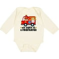 thumbnail image 3 of Inktastic Fireman Daddy is a Firefighter Boys or Girls Long Sleeve Baby Bodysuit, 3 of 5