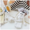 thumbnail image 3 of Par deCalcetas Unisex Calcetines 3D MagSoxWhite 3Pares Blanco 5-9.5US Animados Calcetines Tubo Medio Magnéticos Poliéste, 3 of 5