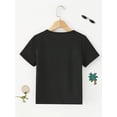 thumbnail image 3 of Adorable camiseta de algodón "Mi bisabuela me ama" para niños pequeños: top informal de verano de manga corta con cuello redondo, transpirable y suave., 3 of 6