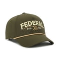 thumbnail image 2 of Federal Ammunition Structured 5-Panel Snapback Hat – Embroidered Logo Cap, Olive, One Size, 2 of 7