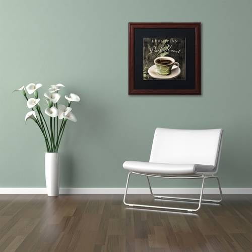 Trademark Fine Art "Afrikan Coffee III" Canvas Art by Color Bakery Black Matte, Wood Frame