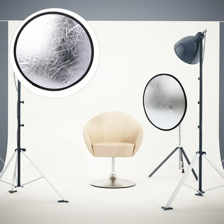 Baluue Portable Photography Reflector 2 in 1 Light Reflector for Indoor Outdoor Use